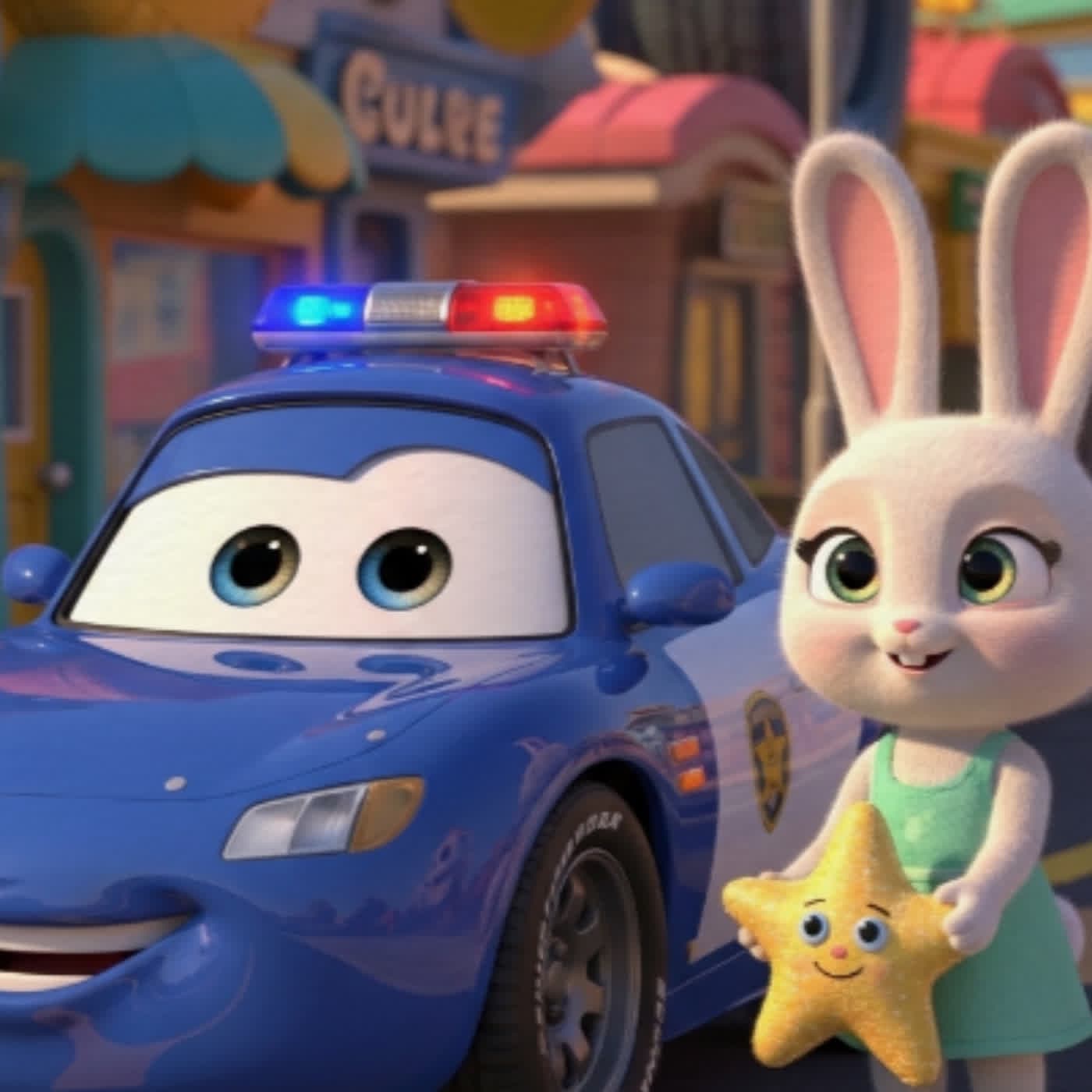 警車-勇敢的小丞警車與失落的小星星