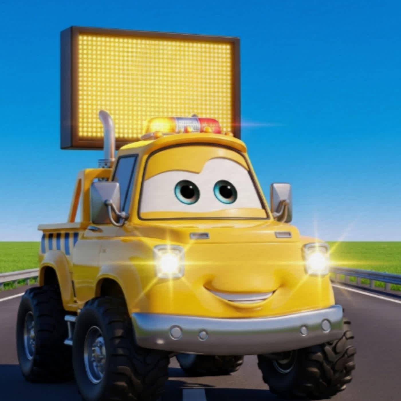 道路警示車-小英雄 BlingBling 的高速公路大救援